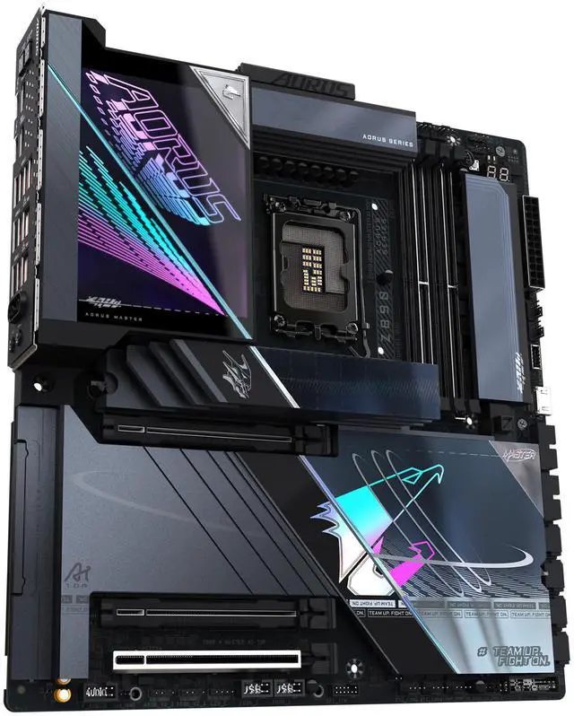 Alt view image 2 of 5 - GIGABYTE Z890 AORUS MASTER AI TOP Intel Core Ultra (Series 2) LGA 1851 Motherboard, E-ATX, DDR5, 4x M.2, PCIe 5.0, Thunderbolt 4, WIFI7, 10GbE LAN, EZ-Latch