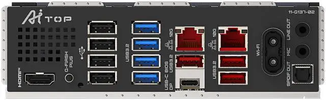 Alt view image 4 of 4 - GIGABYTE B850 AI TOP AMD AM5 LGA 1718 Motherboard, ATX, DDR5, 3x M.2, PCIe 5.0, USB-C, WIFI7, 10GbE LAN, EZ-Latch