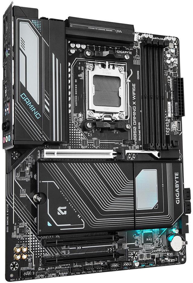 Alt view image 3 of 4 - GIGABYTE B850 GAMING X WIFI6E AMD AM5 LGA 1718 Motherboard, ATX, DDR5, 3x M.2, PCIe 5.0, USB-C, WIFI6E, 2.5GbE LAN, EZ-Latch, 5-Year Warranty