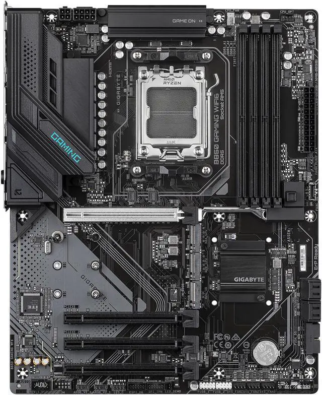 Alt view image 2 of 4 - GIGABYTE B850 GAMING WIFI6 AMD AM5 LGA 1718 Motherboard, ATX, DDR5, 3x M.2, PCIe 5.0, USB-C, WIFI6E, 1GbE LAN, EZ-Latch, 5-Year Warranty
