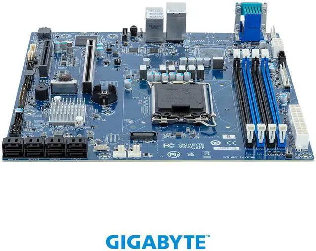 Alt view image 3 of 5 - GIGABYTE MX34-BS0 Motherboard - Intel® Xeon® E-2400 - microATX UP