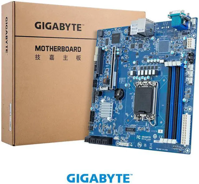 Alt view image 5 of 5 - GIGABYTE MX34-BS0 Motherboard - Intel® Xeon® E-2400 - microATX UP