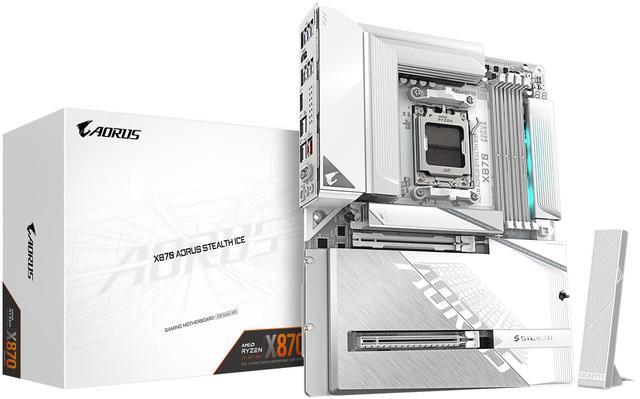 Main image of GIGABYTE X870 AORUS STEALTH ICE AM5 ATX Motherboard