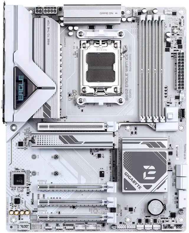Alt view image 2 of 5 - GIGABYTE B850 EAGLE WIFI7 ICE AMD AM5 LGA 1718 Motherboard, ATX, DDR5, 3x M.2, PCIe 5.0, USB-C, WIFI7, 2.5GbE LAN, EZ-Latch