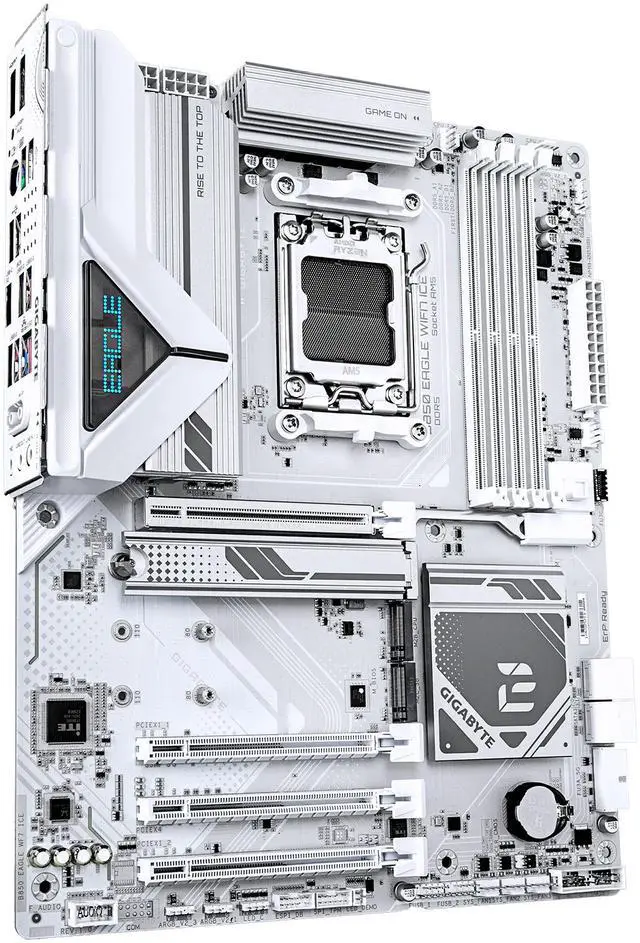 Alt view image 3 of 5 - GIGABYTE B850 EAGLE WIFI7 ICE AMD AM5 LGA 1718 Motherboard, ATX, DDR5, 3x M.2, PCIe 5.0, USB-C, WIFI7, 2.5GbE LAN, EZ-Latch