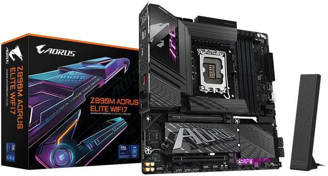 Main image of GIGABYTE Z890M A ELITE WIFI7 LGA 1851 Intel Z890 Micro ATX Motherboard