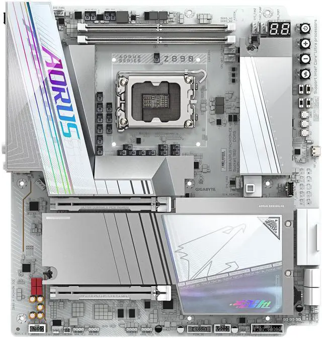 Alt view image 2 of 6 - GIGABYTE Z890 AORUS TACHYON ICE LGA 1851 Intel Z890 Extended ATX Intel Z890 Motherboard