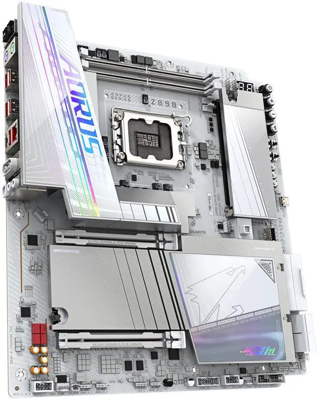 Alt view image 3 of 6 - GIGABYTE Z890 AORUS TACHYON ICE LGA 1851 Intel Z890 Extended ATX Intel Z890 Motherboard
