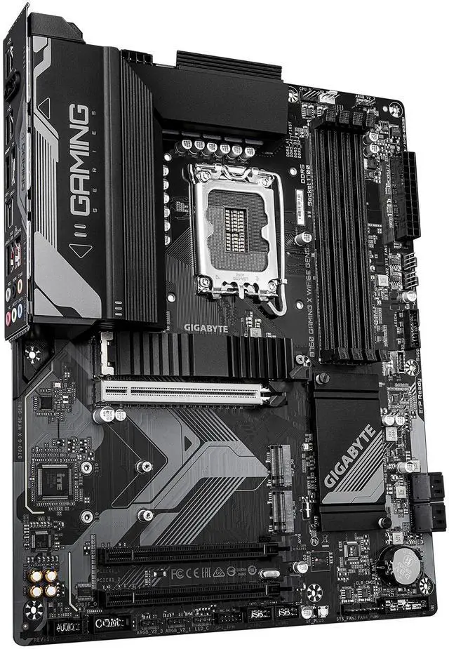 Alt view image 3 of 5 - GIGABYTE B760 GAMING X WIFI6E GEN5 LGA 1700 Intel B760 ATX Motherboard with DDR5, M.2, PCIe 5.0, USB 3.2 Gen 2 Type-C, Intel WIFI6E, 2.5GbE LAN, WIFI EZ-Plug, EZ-Latch