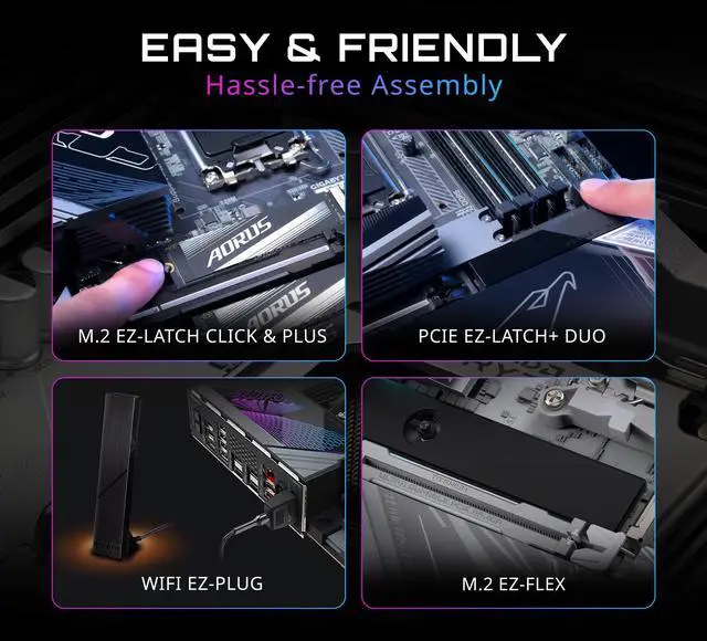 Alt view image 2 of 10 - GIGABYTE X870E AORUS MASTER X3D ICE AM5 AMD X870E ATX Motherboard