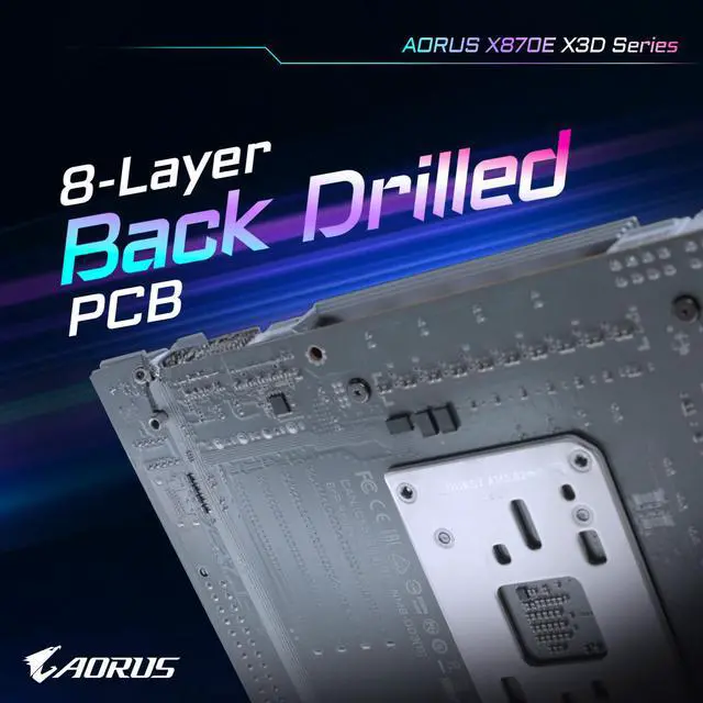 Alt view image 9 of 10 - GIGABYTE X870E AORUS PRO X3D ICE AM5 AMD X870E ATX Motherboard