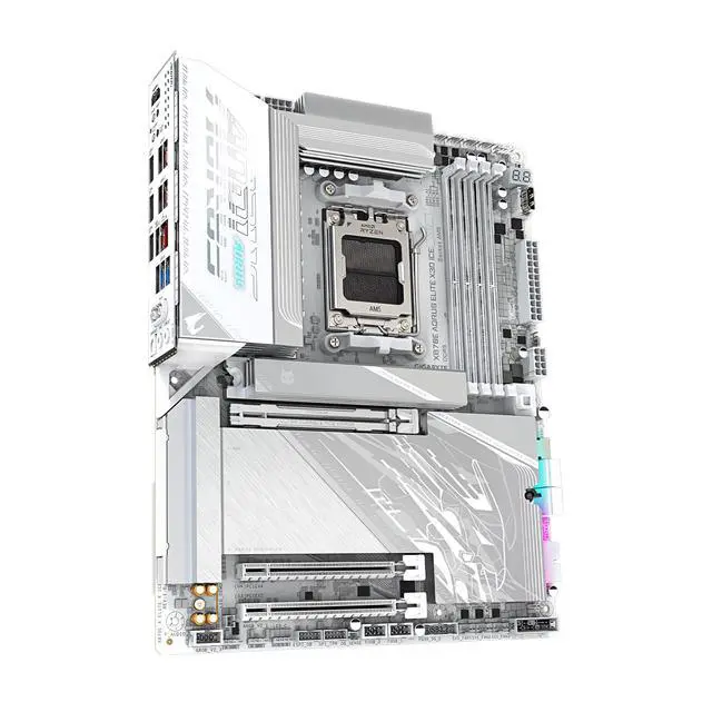 Alt view image 7 of 7 - GIGABYTE X870E AORUS ELITE X3D ICE AM5 AMD X870E ATX Motherboard