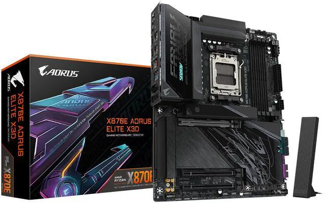 Main image of GIGABYTE X870E AORUS ELITE X3D AM5 AMD X870E ATX Motherboard