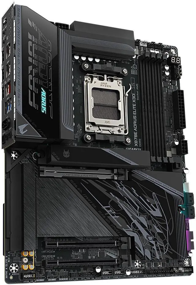 Alt view image 7 of 7 - GIGABYTE X870E AORUS ELITE X3D AM5 AMD X870E ATX Motherboard