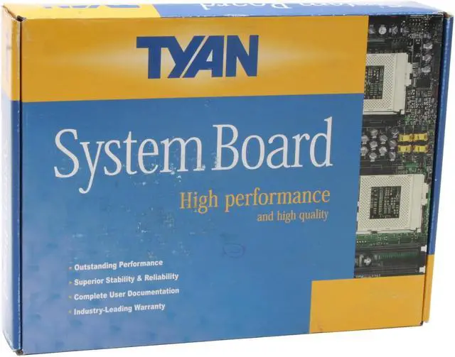 Alt view image 5 of 5 - TYAN S2735G3NR-8M ATX footprint Server Motherboard Dual mPGA604 Intel E7501