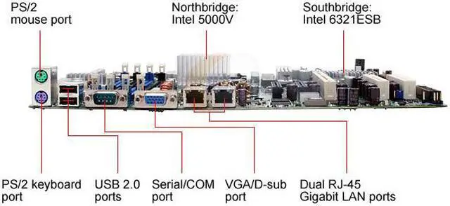 Alt view image 2 of 11 - TYAN S5370G2NR-RS SSI CEB Server Motherboard Dual LGA 771 Intel 5000V DDR2 667