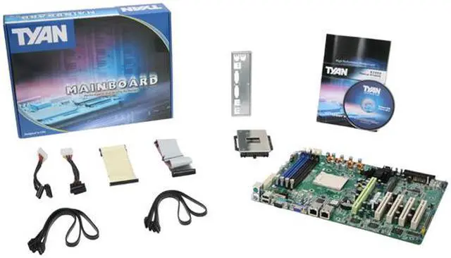 Alt view image 5 of 5 - TYAN S3950G2NR Tomcat H1000S AM2 ServerWorks HT1000 ATX AMD Opteron Server Motherboard