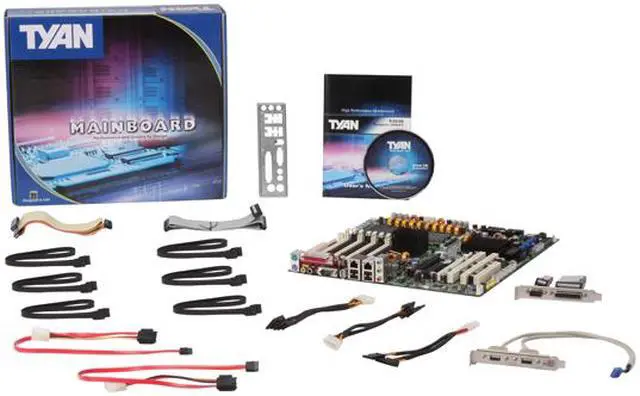 Alt view image 5 of 5 - TYAN S2696WA2NRF (SAS) Tempest i5000XT Dual LGA 771 Intel 5000X Extended ATX Dual Intel Xeon Server Motherboard