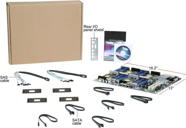 Alt view image 5 of 5 - TYAN S4989WG2NR-SI MEB Server Motherboard Quad 1207(F) NVIDIA nForce Professional 3600 + 3050 DDR2 800 - OEM
