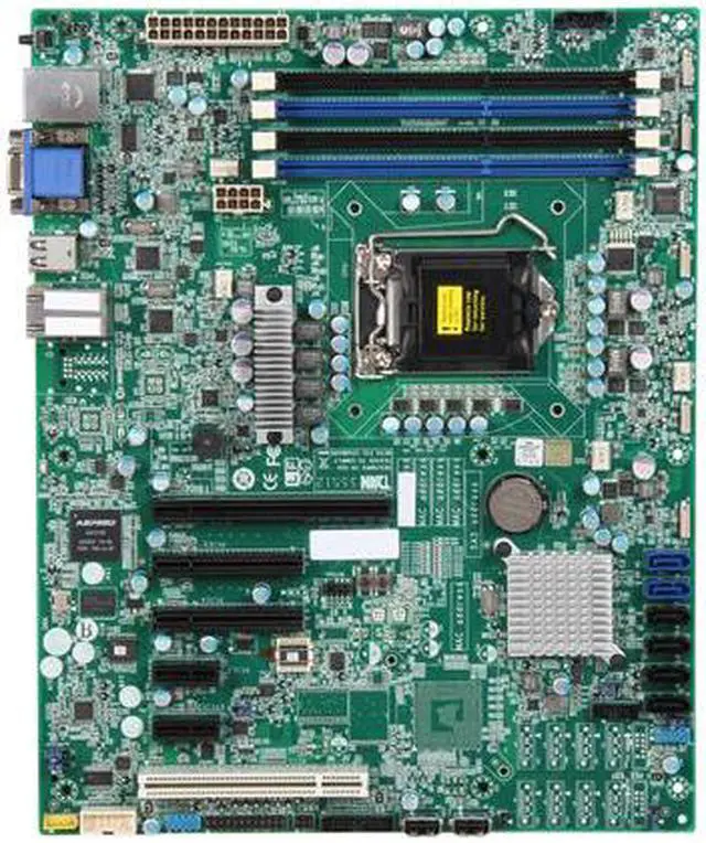 Alt view image 3 of 5 - TYAN S5512GM2NR ATX Server Motherboard LGA 1155 Intel C204 DDR3 1600