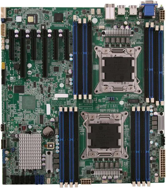 Alt view image 3 of 5 - TYAN S7053GM2NR SSI EEB Server Motherboard Dual LGA 2011 DDR3 1600