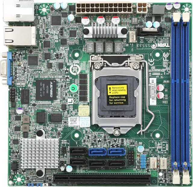 Alt view image 3 of 5 - TYAN S5533GM2NR-LE Mini ITX Server Motherboard LGA 1150 Intel C222 DDR3 1600/1333/1066