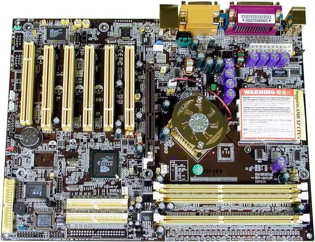Alt view image 2 of 5 - CHAINTECH 7NJL1-APOGEE 462(A) NVIDIA nForce2 Ultra 400 ATX AMD Motherboard
