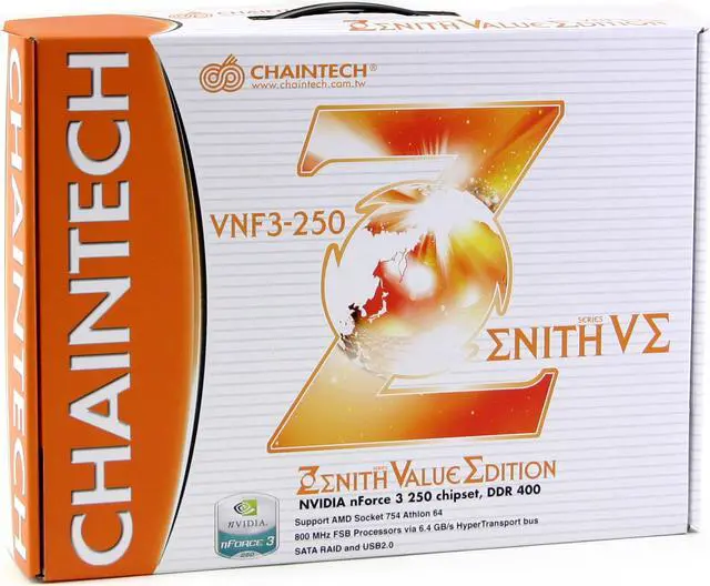 Alt view image 4 of 4 - CHAINTECH VNF3-250 754 NVIDIA nForce3 250 ATX AMD Motherboard