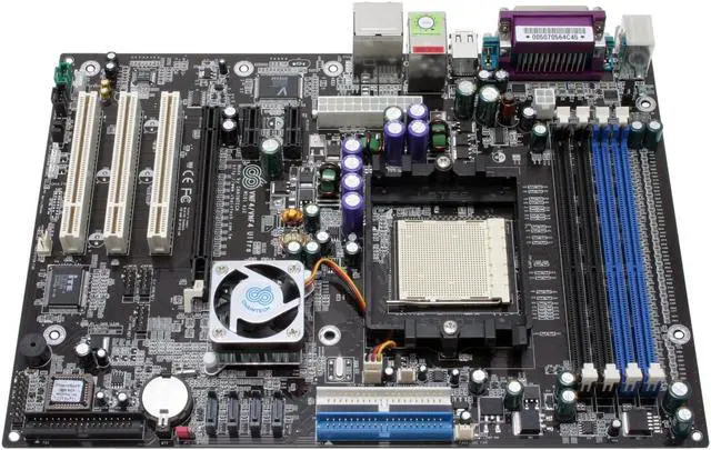 Alt view image 2 of 4 - CHAINTECH VNF4 Ultra 939 NVIDIA nForce4 Ultra ATX AMD Motherboard