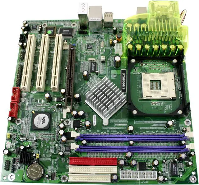Alt view image 2 of 4 - JetWay PT880DMS Socket 478 VIA PT880 Micro ATX Intel Motherboard