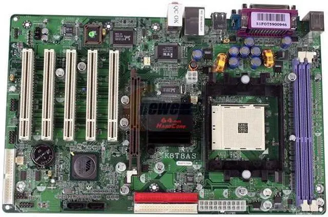 Alt view image 2 of 4 - JetWay K8T8AS 754 VIA K8T800 ATX AMD Motherboard