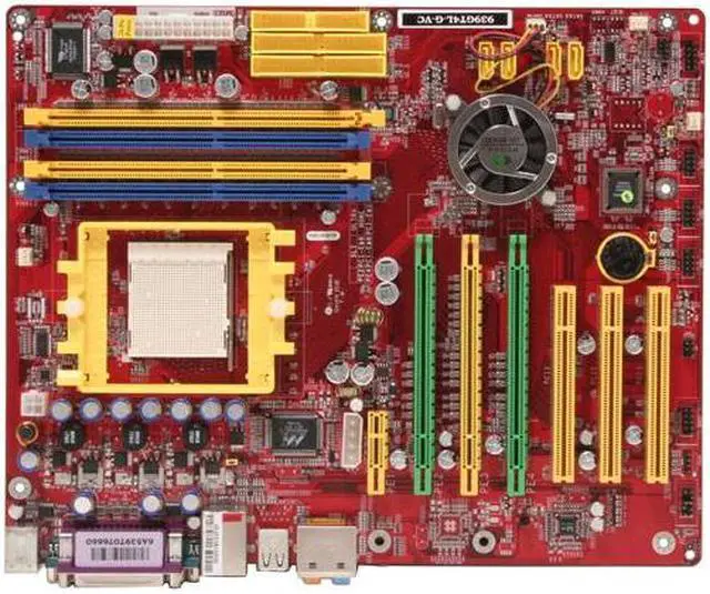 Alt view image 3 of 4 - JetWay 939GT4SLI-G-VC 939 NVIDIA nForce4 SLI ATX AMD Motherboard