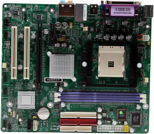 Alt view image 2 of 5 - JetWay J754GT3-P 754 NVIDIA GeForce 6100 Micro ATX AMD Motherboard