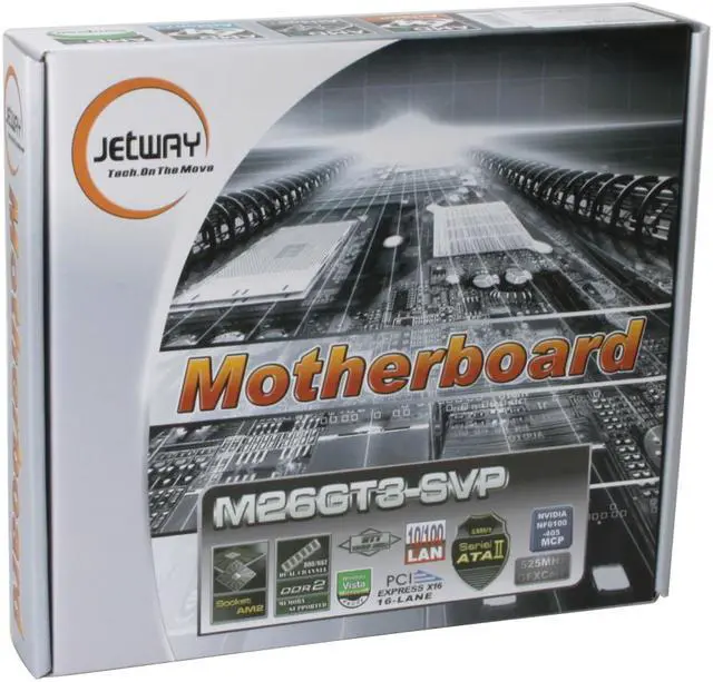 Alt view image 7 of 7 - JetWay JM26GT3-SVP AM2 NVIDIA NF6100-405 Micro ATX AMD Motherboard