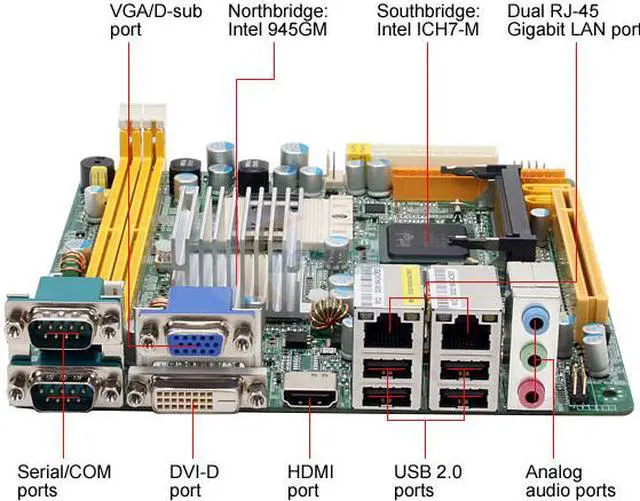 Alt view image 2 of 11 - JetWay J9F2-KHDE-PB Socket M Intel 945GM HDMI Mini ITX Intel Motherboard