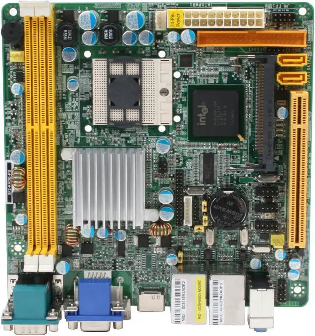 Alt view image 3 of 11 - JetWay J9F2-KHDE-PB Socket M Intel 945GM HDMI Mini ITX Intel Motherboard