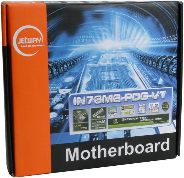 Alt view image 7 of 7 - JetWay JIN73M2-PDG-VT LGA 775 NVIDIA GeForce 7100 Micro ATX Intel Motherboard
