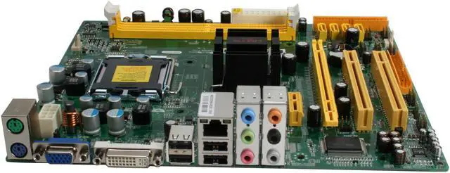 Alt view image 2 of 7 - JetWay JIN73M2-PDG-VT LGA 775 NVIDIA GeForce 7100 Micro ATX Intel Motherboard