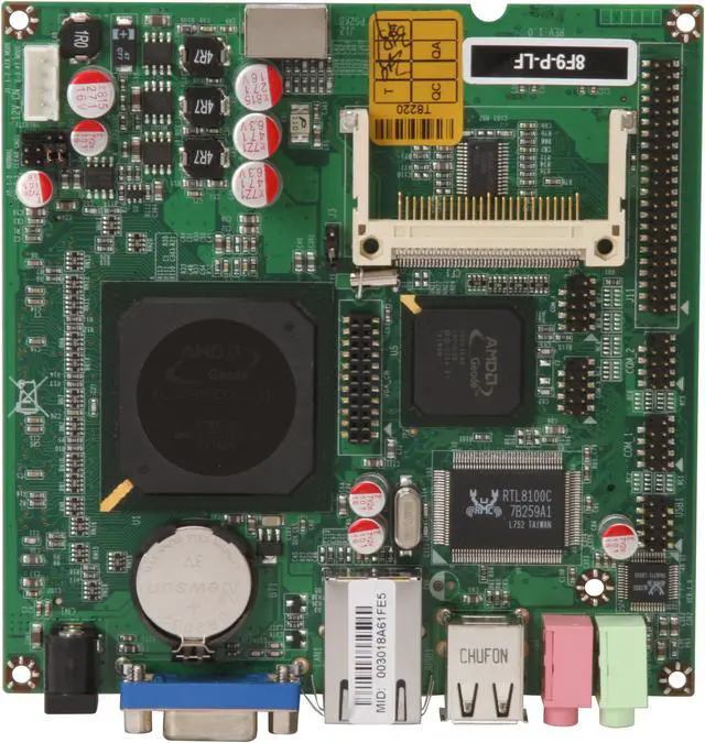 Alt view image 3 of 5 - JetWay J8F9-P-LF AMD Geode LX800 Support 500MHz Core Clock and Low Voltage Edition Included AMD Geode LX 800 Nano ITX Motherboard / CPU Combo