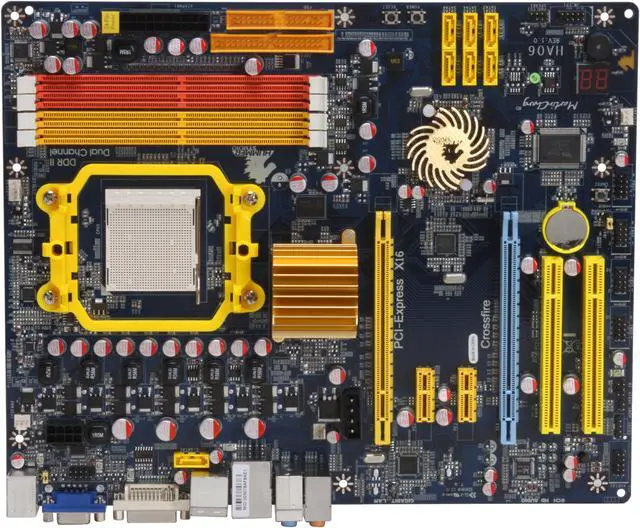 Alt view image 3 of 5 - JetWay JHA06 AM2+/AM2 AMD 780G ATX AMD Motherboard