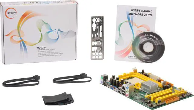 Alt view image 5 of 5 - JetWay JM26GT4-LF AM2 NVIDIA GeForce 6100 Micro ATX AMD Motherboard