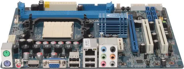 Alt view image 2 of 5 - JetWay JXBLUEN78V-LF AM2+/AM2 NVIDIA GeForce 8100 HDMI Micro ATX AMD Motherboard