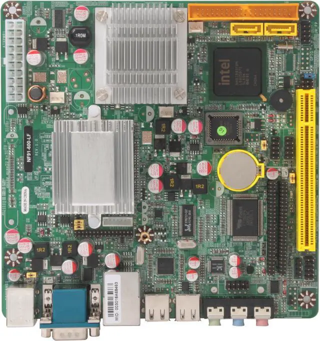 Alt view image 3 of 5 - JetWay JNF91-600-LF Intel ULV Celeron M 600MHz Intel 910GMLE Mini ITX Motherboard / CPU Combo