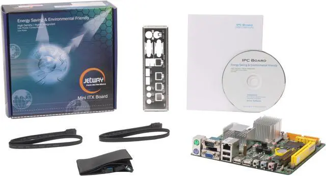 Alt view image 5 of 5 - JetWay JNF91-600-LF Intel ULV Celeron M 600MHz Intel 910GMLE Mini ITX Motherboard / CPU Combo