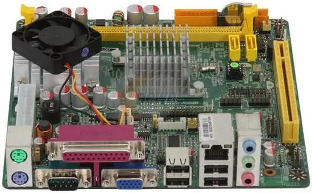 Alt view image 2 of 5 - JetWay JNF77-N1G6-LF VIA Nano L2200 (1.6GHz) VIA VX800 Mini ITX Motherboard / CPU Combo