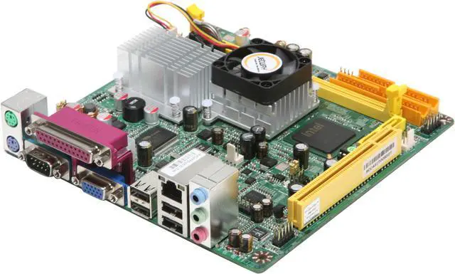 Main image of JetWay JNC91-330-LF ATOM 330 Dual Core (45nm, FSB 533MHz, 1.6GHz, 1 MB L2) Intel 945GC Mini ITX Motherboard / CPU Combo