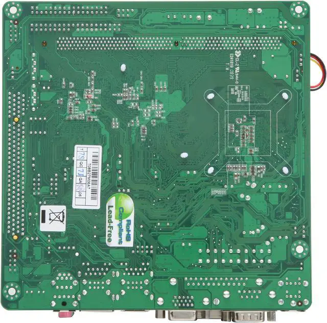 Alt view image 4 of 5 - JetWay JNC91-330-LF ATOM 330 Dual Core (45nm, FSB 533MHz, 1.6GHz, 1 MB L2) Intel 945GC Mini ITX Motherboard / CPU Combo