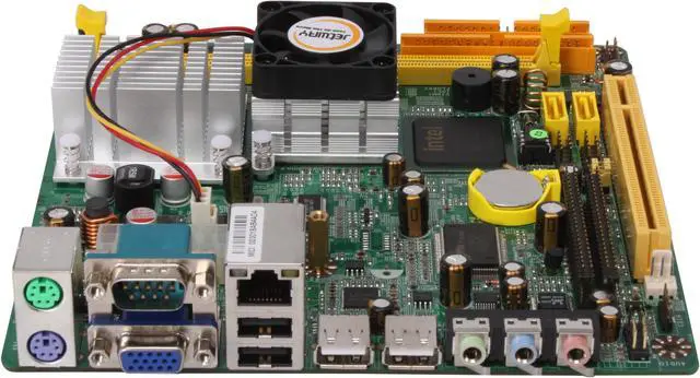 Alt view image 2 of 5 - JetWay JNC92-330-LF INTEL Atom 330 Dual Core CPU  (45nm, FSB 533MHz, 1.6 GHz, 1 MB L2) Intel 945GC Mini ITX Motherboard / CPU Combo