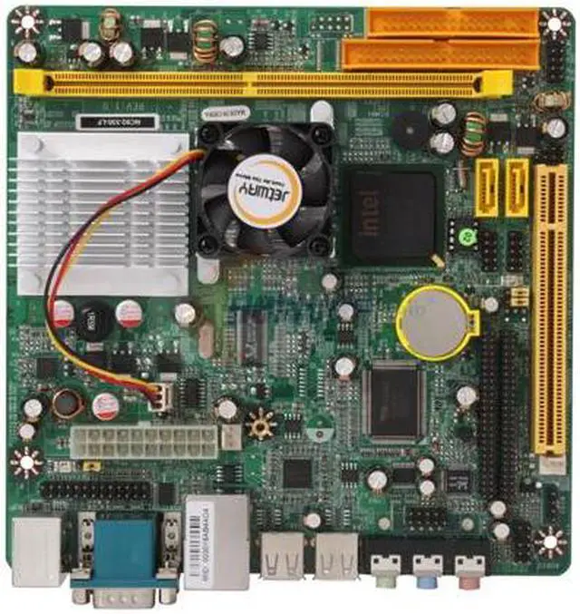Alt view image 3 of 5 - JetWay JNC92-330-LF INTEL Atom 330 Dual Core CPU  (45nm, FSB 533MHz, 1.6 GHz, 1 MB L2) Intel 945GC Mini ITX Motherboard / CPU Combo