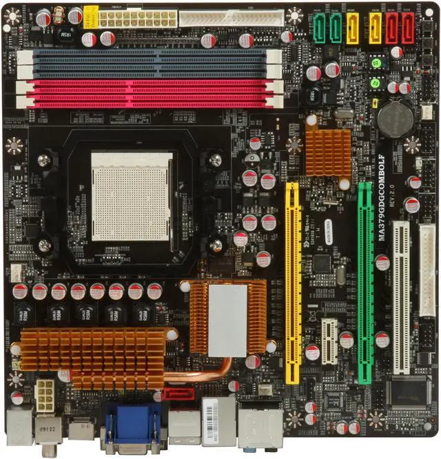 Alt view image 3 of 5 - JetWay JMA3-79GDG-COMBO-LF AM3/AM2+/AM2 AMD 790GX HDMI Micro ATX AMD Motherboard